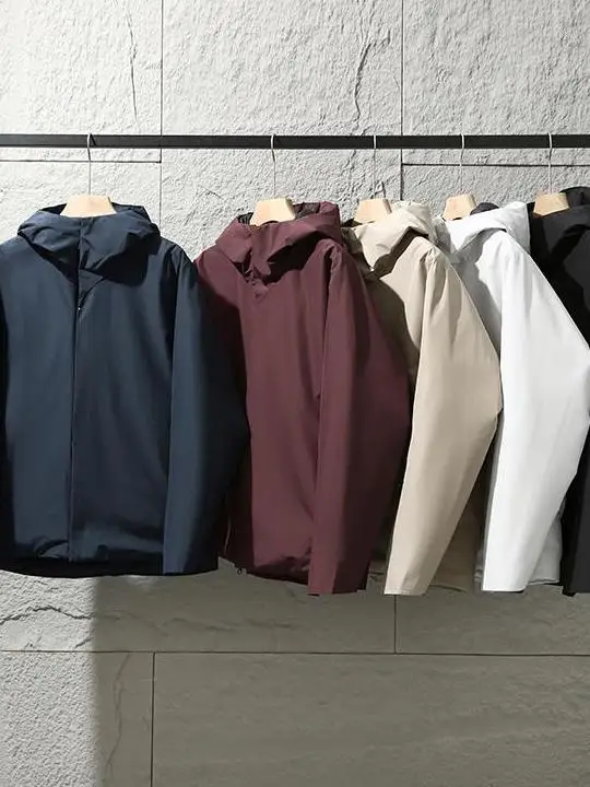 

Busin V Series High-End Outdoor Commuting Men's Warm 90 White Du down Jaet Hooded Coat Youth Regular Fit Long Sve