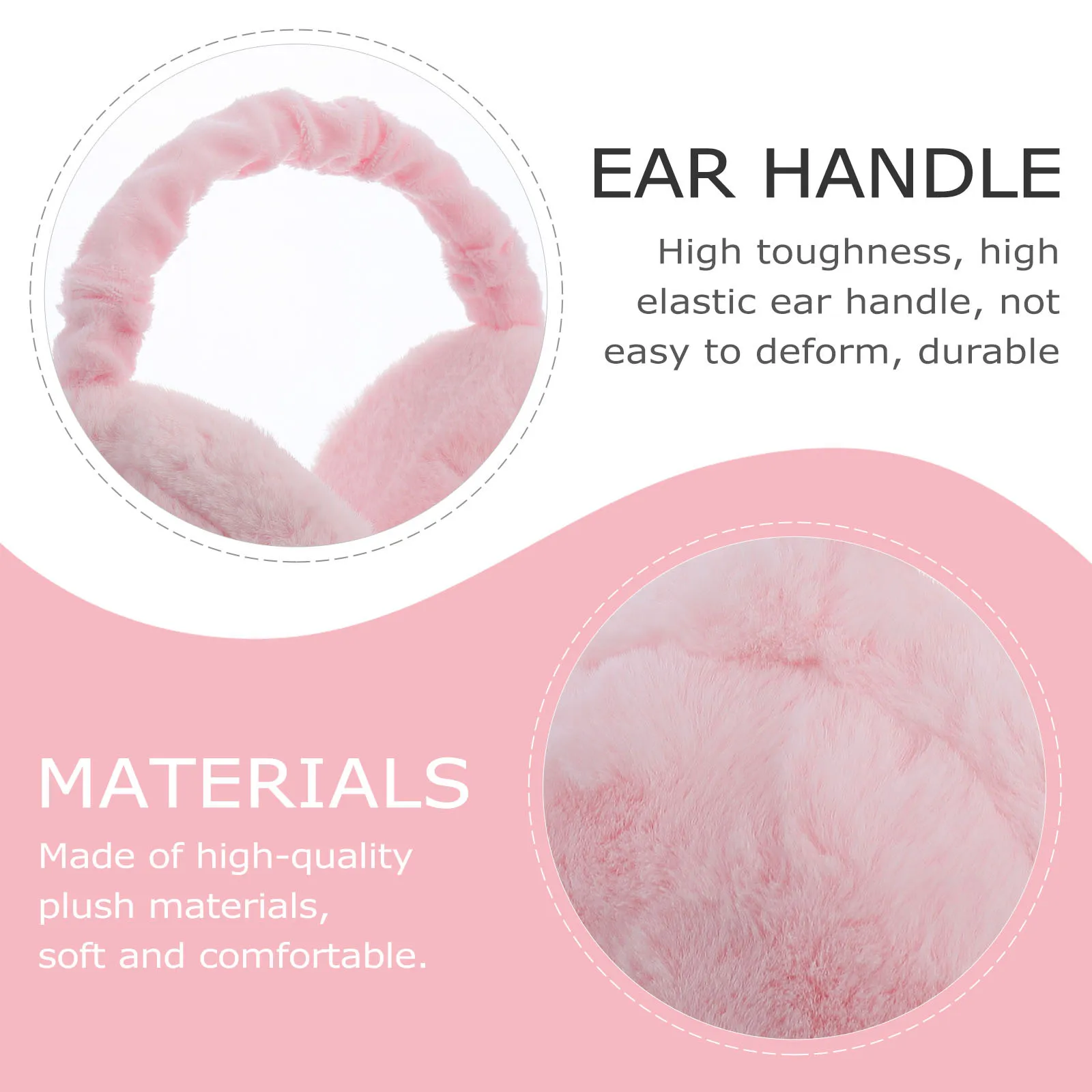 1 قطعة غطاء للأذنين الشتوي الأنيق غطاء للأذن الدافئ مريح الارتداء العملي حماية الطقس البارد النساء واقي أذن #4