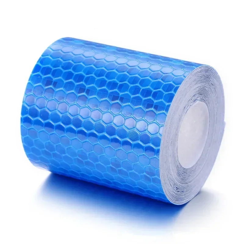 100Cm X 5Cm/Rol Auto Reflecterende Tape Stickers Nacht Waarschuwing Reflecterende Tape Voor Fiets Passanten Veiligheid Bescherming Gloed Tape