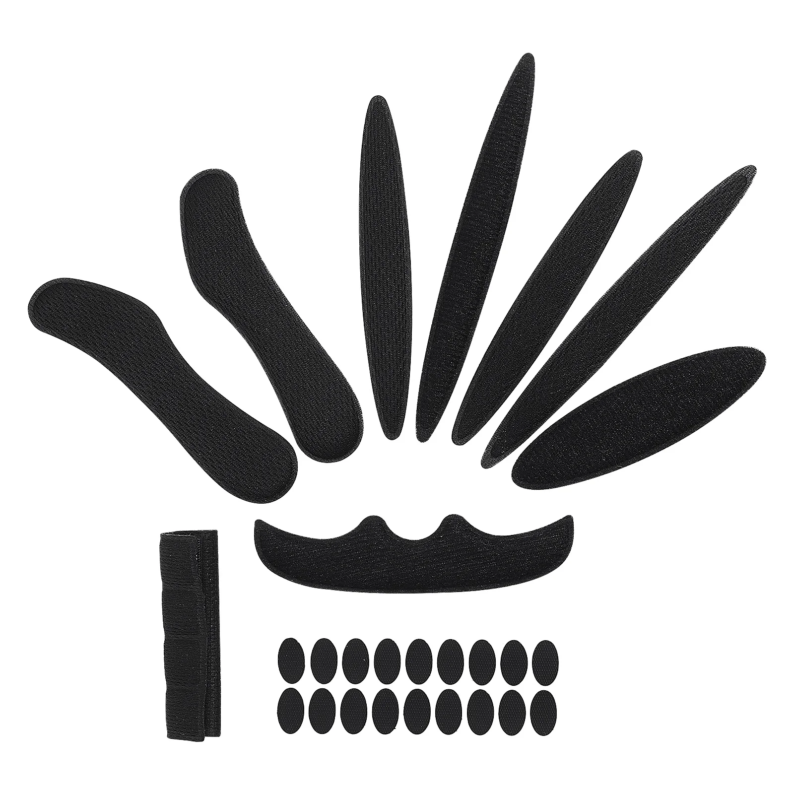 

1Set Washable Quick Drying Inner Padding 9 Replacement Pads for Bike Motorcycle Helmets Black Padding Kit