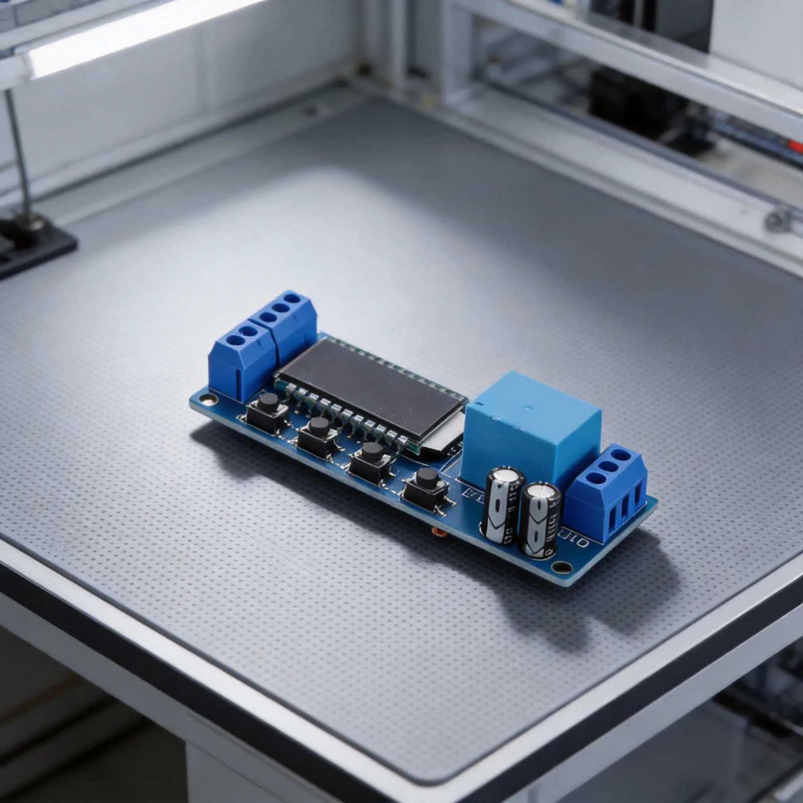 For PLC Systems 0.01s-9999min Range Timer Relay For Industrial Automation Blue Operating -40 To 85 LCD Display