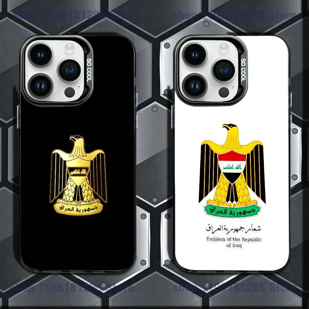 

Iraqi Iraq National Flag Phone Case For iPhone 17,16,15,14,13,12,11 Pro Max Plus Colorful Gradient Soft TPU Back Cover