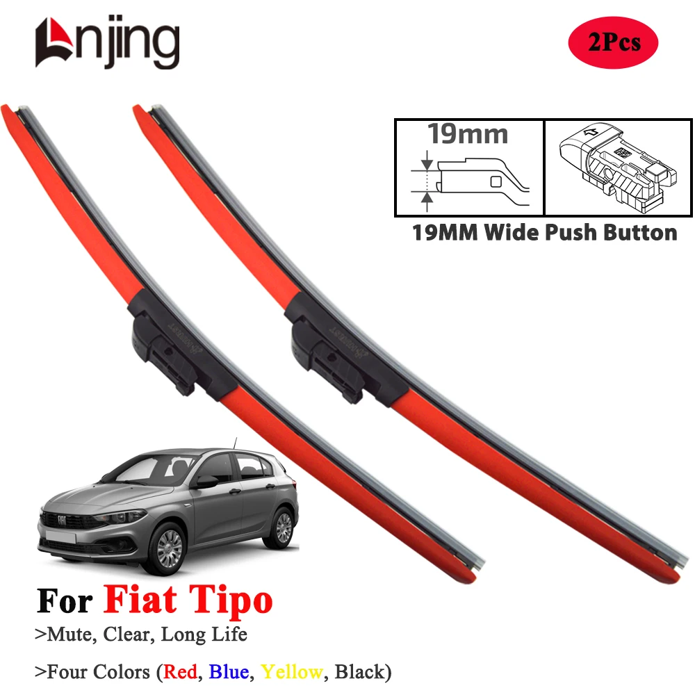 

LNJING Colorful Wiper Blades For Fiat Tipo 356 2015-Now