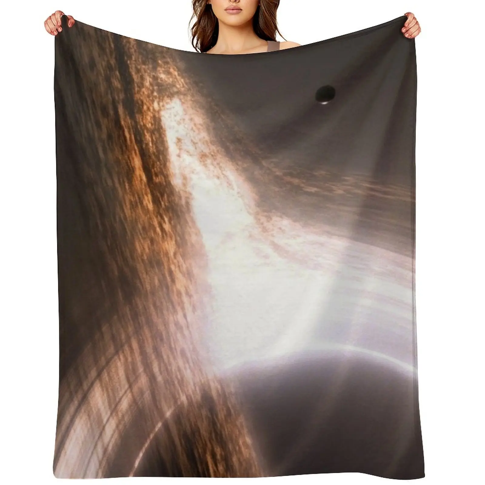Interstellar Gargantua Black Hole Throw Blanket Cute Plaid Weighted Summer Soft Blankets