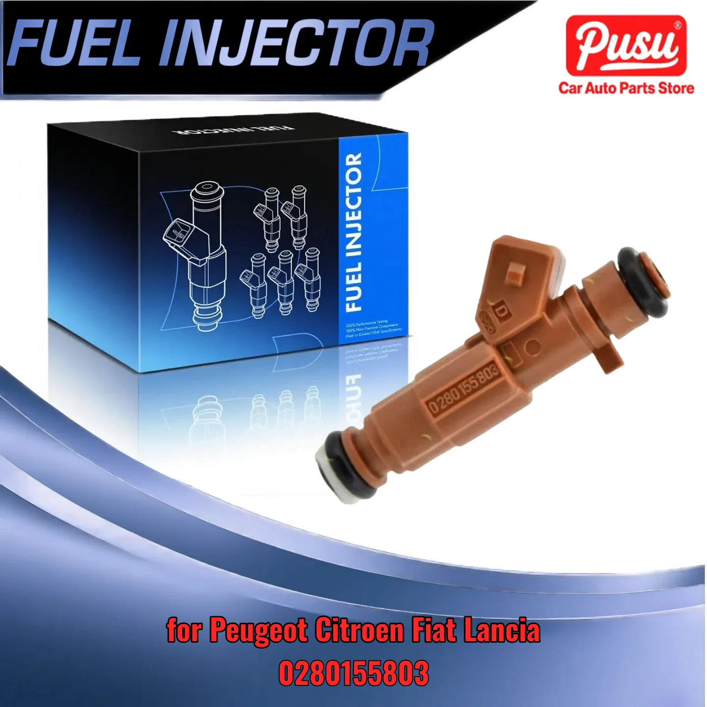 

High-Quality Injector for Peugeot Citroen Fiat Lancia 306 406 Ulysse 2.0 16V Matching 0280155803