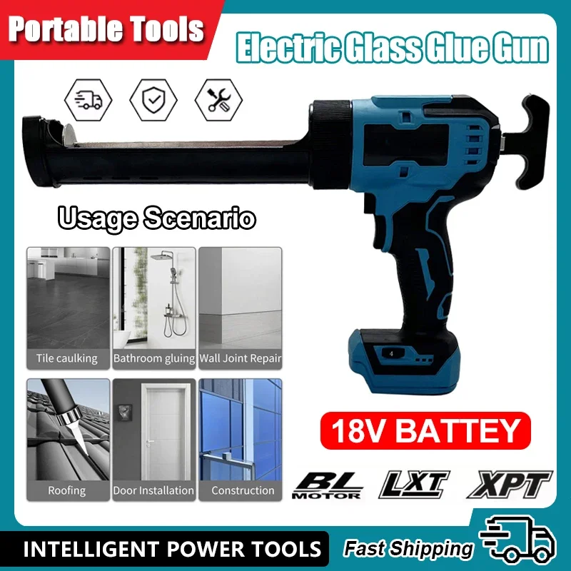 Электрический клеевой пистолет для стекла Makita, клей для цемента, стекла, герметик, инструмент, беспроводной стеклянный пистолет для наполнения окон, швейный пистолет