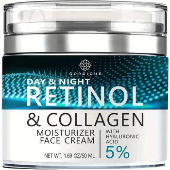 Gorgique Face Moisturizer Retinol Cream - Day & Night Anti Aging Moisturizing Cream