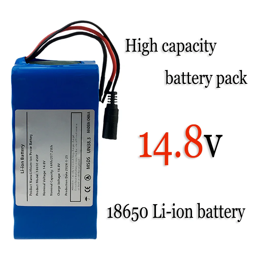 14.8 V 14Ah 18650 Lithium Batterij 4S4P 207.2WH 16.8 V LED Nachtvissen Lamp Heater Mijnwerkerslamp Versterker batterij BMS