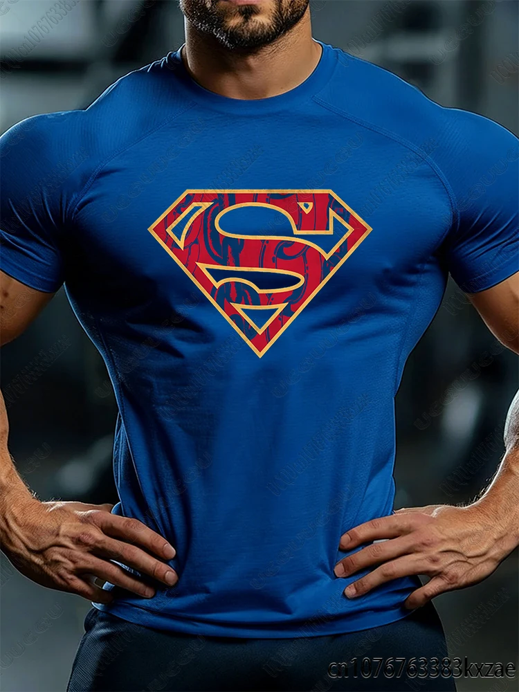 Nova Coleção de Verão: Camisetas Masculinas de Jiu Jitsu Batman & Superman - Rash Guard Respirável de Manga Curta para Fitness e Treino