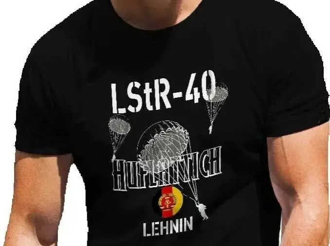 

Luftsturmregiment 40 Lenhin DDR KSK Parachutists Willi Sanger T-Shirt. Summer Cotton Short Sleeve O-Neck Mens T Shirt New S-3XL
