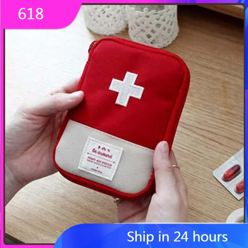 

Mini Portable Medicine Bag Travel First Aid Kit Medicine Bag Storage Bag Survival Kit Medicine Box Outdoor Emergency Camping