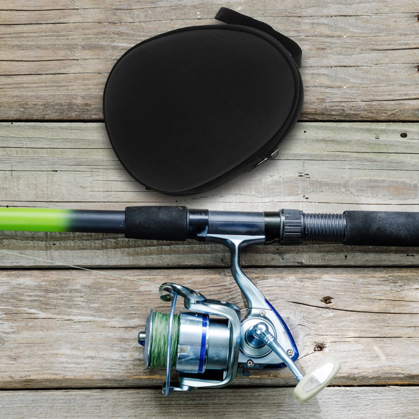 

Large Capacity Eva Fishing Reel Bag Black Waterproof Storage Case for Baitcasting Spinning Reels Tackle Organizer Gear