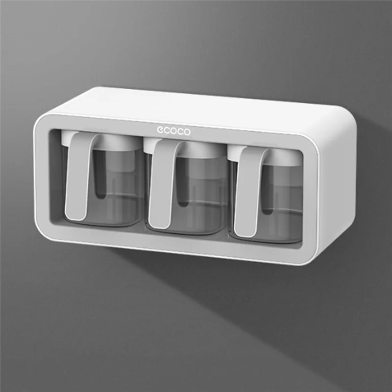 ECOCO-caja de condimentos montada en la pared, estante de almacenamiento de especias, organizador de condimentos, accesorios de cocina, recipiente agitador de tarro de sal