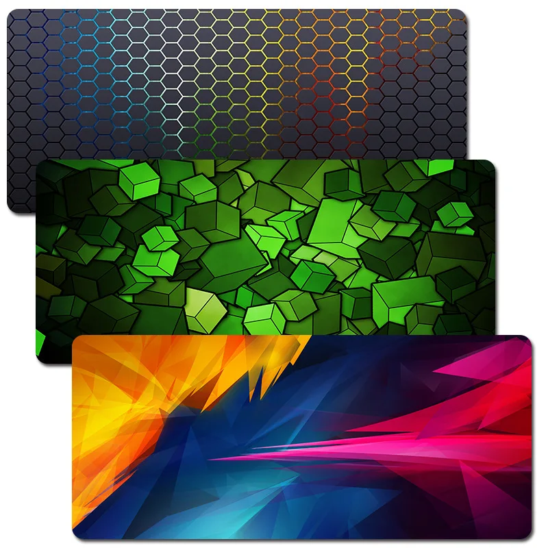 80*30 Nordic Geometric Mouse Pad Large Laptop Mouse Mat Waterproof Gaming Writing Desk Mats for Office Home PC Computer Keyboard