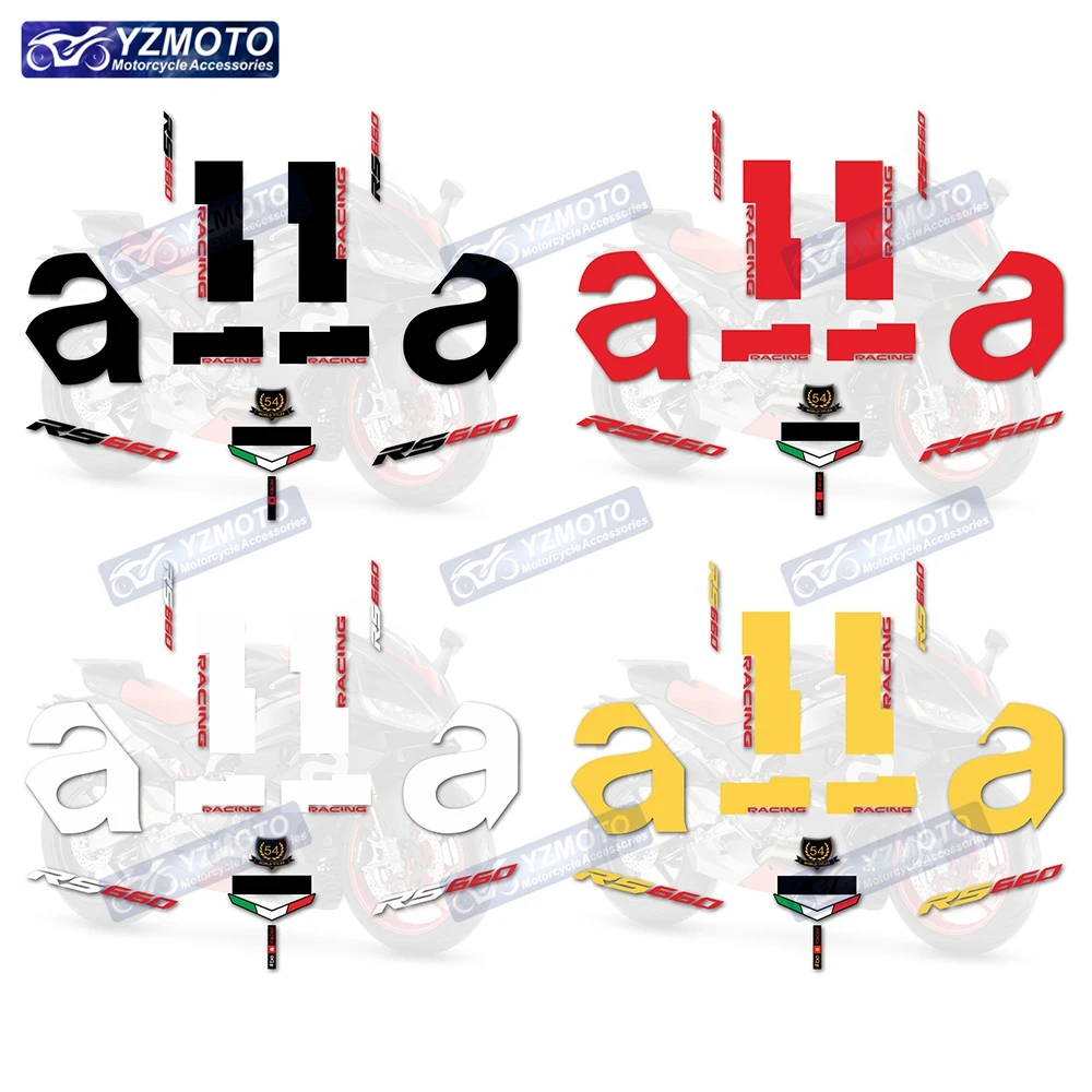 

For Aprilia RS660 RS 660 Motorcycle Full Car Body Fairing Sticker Protective Decoration Reflective Waterproof Decal Stickers Kit