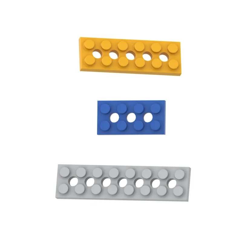 Compatible with  3709 32001 3738 perforated flat building blocks spare parts and splicing educational toys  2x4 2x6 2x8