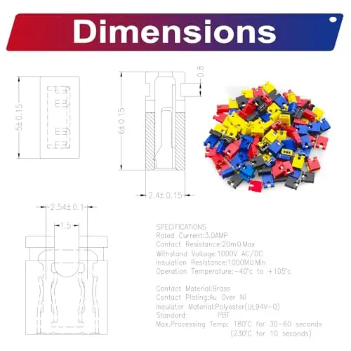 Kit connettore cavo Jumper maschio femmina da 2.54mm, intestazione PCB con intestazione Pin a fila singola staccabile maschio femmina a 40Pin