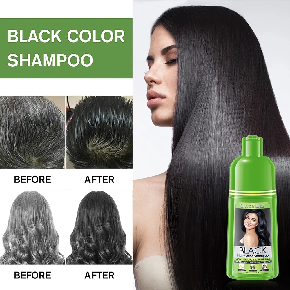 shampoo-e-tintura-de-cabelo-2-em-1-–-coloracao-gradual-em-preto-opcoes-de-garrafa-grande-de-500ml-e-sache-facil-uso-diario-cobertura-natural