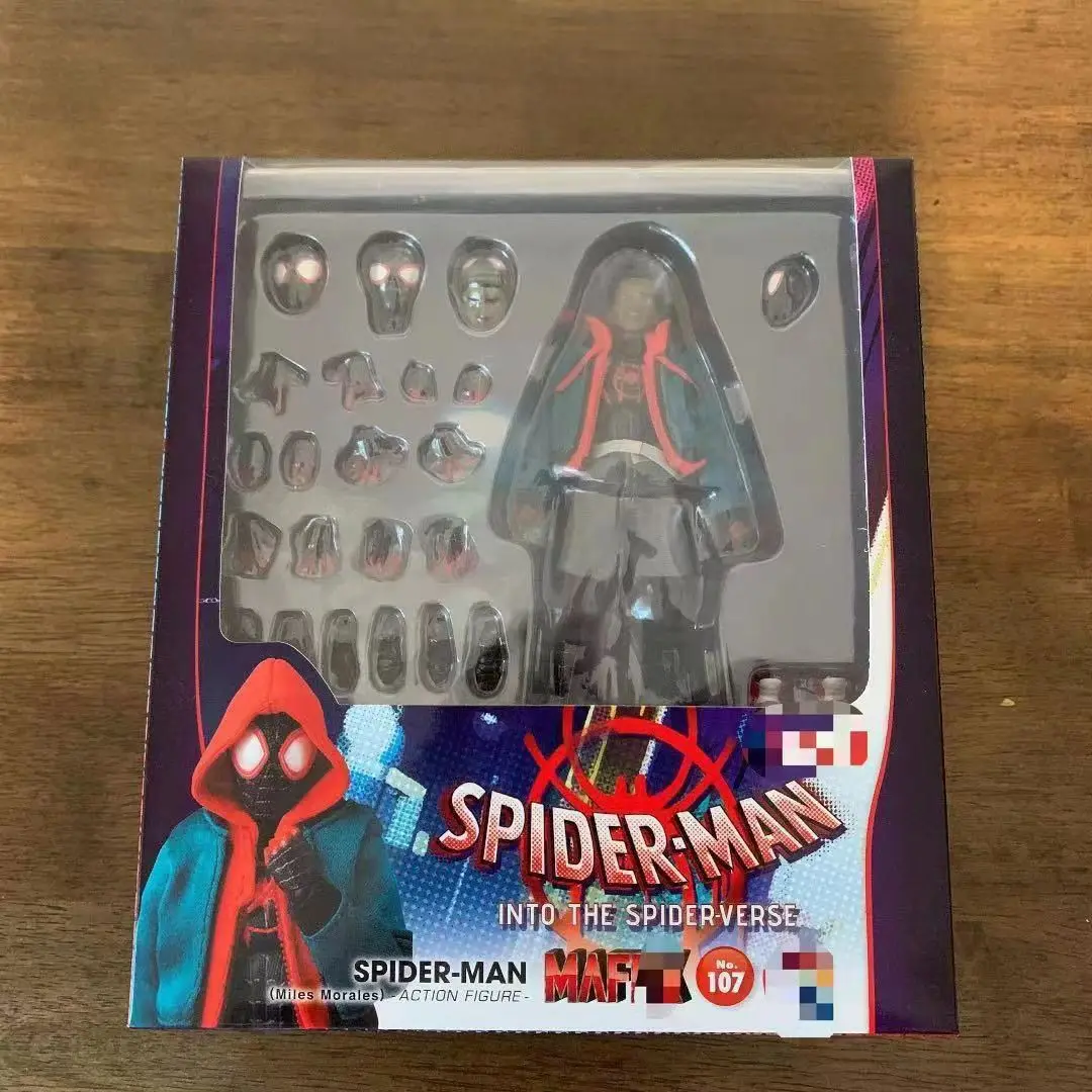 Action Spiderman Miles Morales Action Figure Collection MAF107 Marvel Spider-Man nel Spider Verse Figures Model Toys