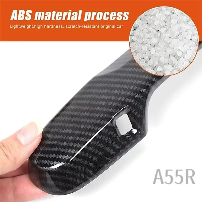 

5R-For Honda Pilot 2023 2024 ABS Carbon Fiber Car Exterior Door Handle Cover Trim Accessories
