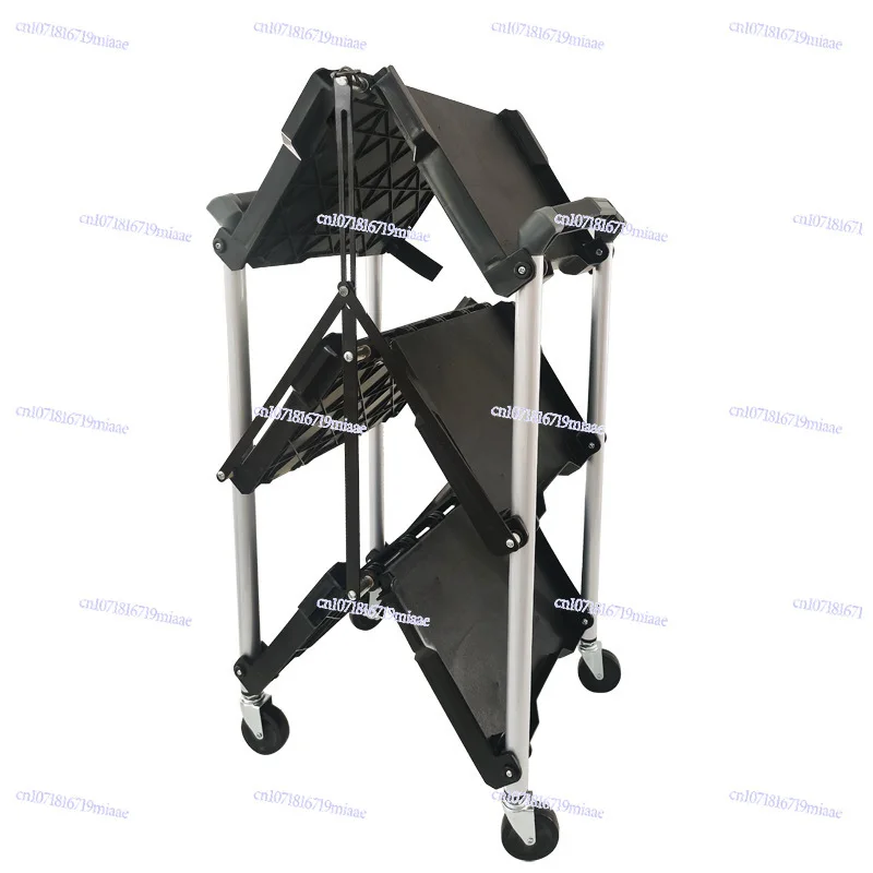 Household Three-layer Trolley Rack, Kitchen Floor Removable Storage Rack, Storage Rack