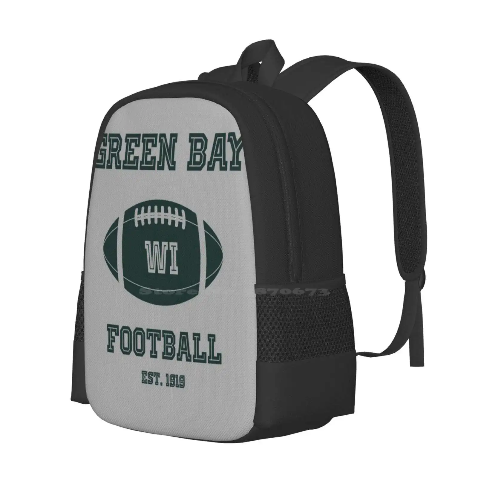 Green Bay-mochila de fútbol de estilo Retro, mochila de moda, para empaquetadores de fútbol