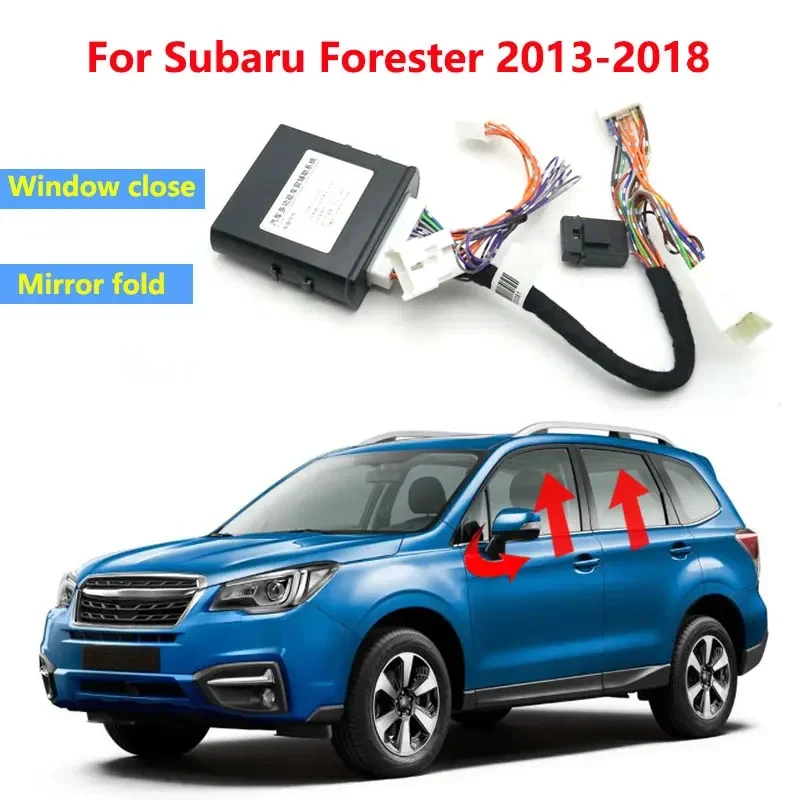Automatyczne zamykanie szyby samochodowej z kierownicą po lewej stronie + moduł składania lusterka do Subaru Forester 2013 2014 2015 2016 2017 2018