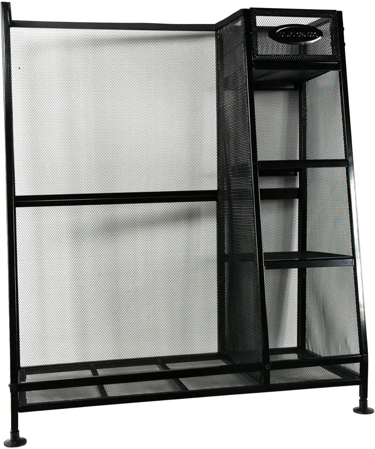 

Golf Bag & Golfing Equipment Heavy-Duty Metal Organizer Rack w/ 3 Storage Shelves