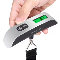 Digital LCD Display 110lb/50kg Electronic Luggage Hanging Suitcase Travel Weighs Baggage Bag Weight Balance Portable Scale Tool