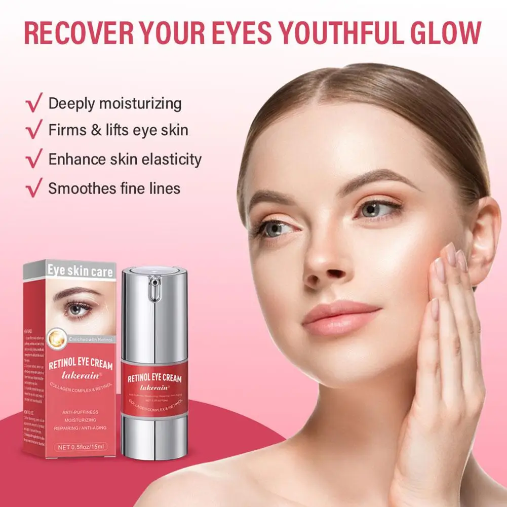 Neue Retinol Augen creme entfernen Augen taschen Augenringe Bleaching Anti-Aging straffende Haut feuchtigkeit spendende Pflege aufhellen Lifting d0y6