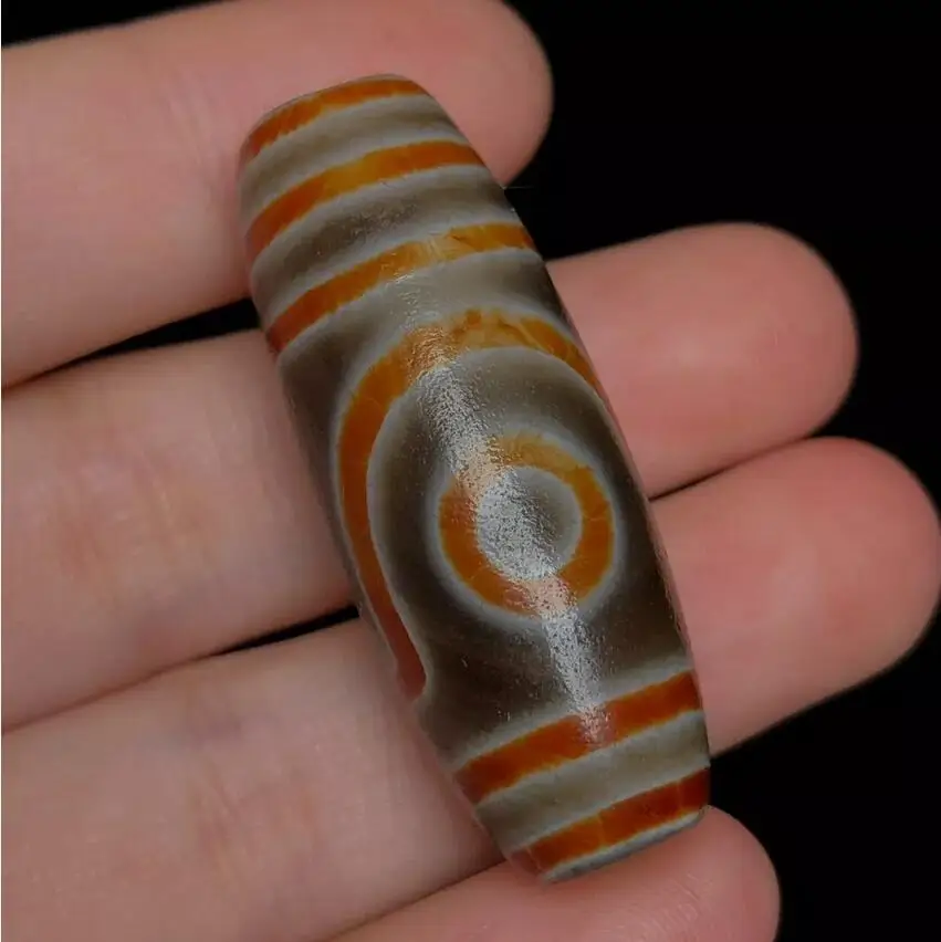 

Himalayan Ancient Tibetan DZI Beads Old Agate 2 Eye Totem Amulet Pendant