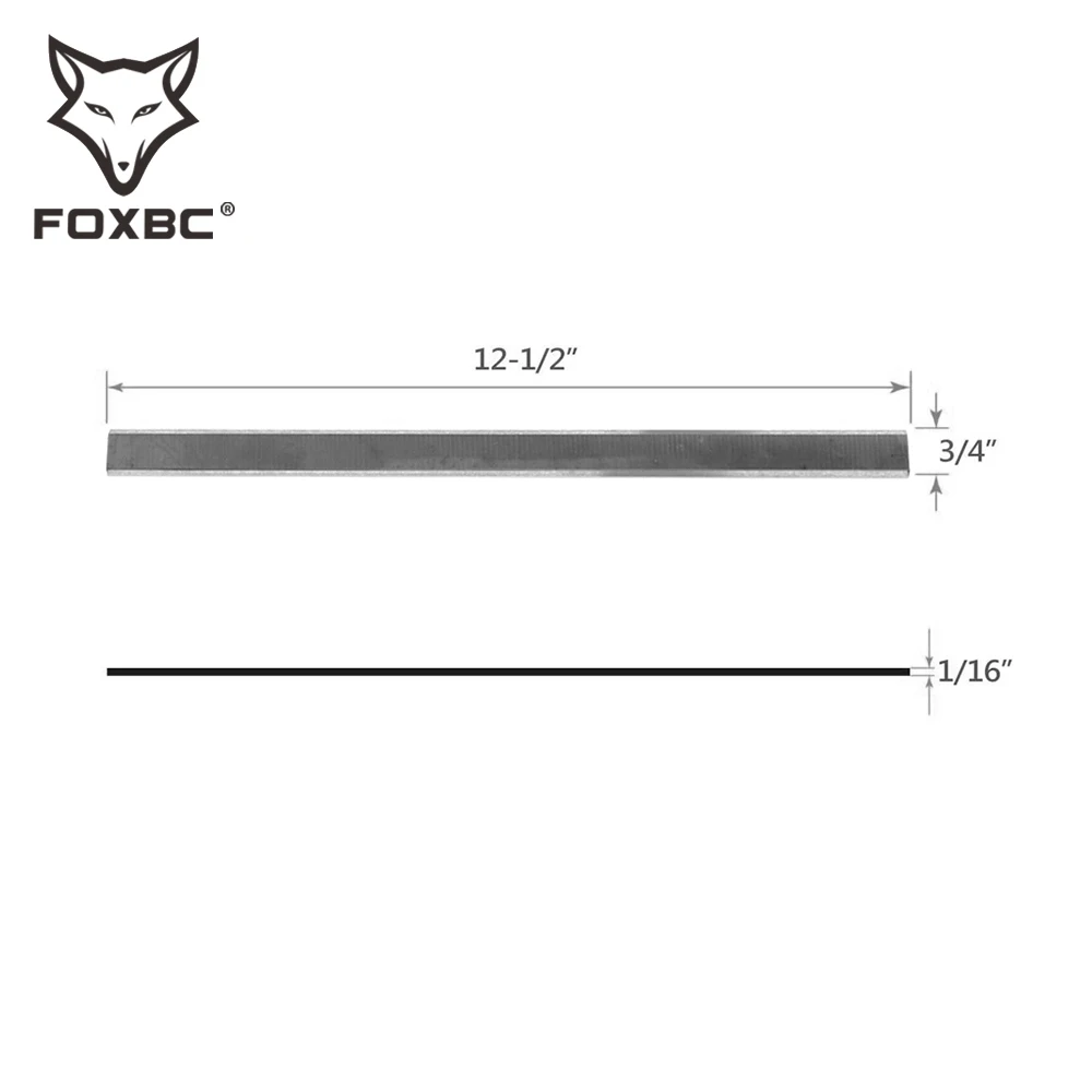 FOXBC 12 дюймов. Строгальные ножи из быстрорежущей стали для детской модели-набор из 2 предметов