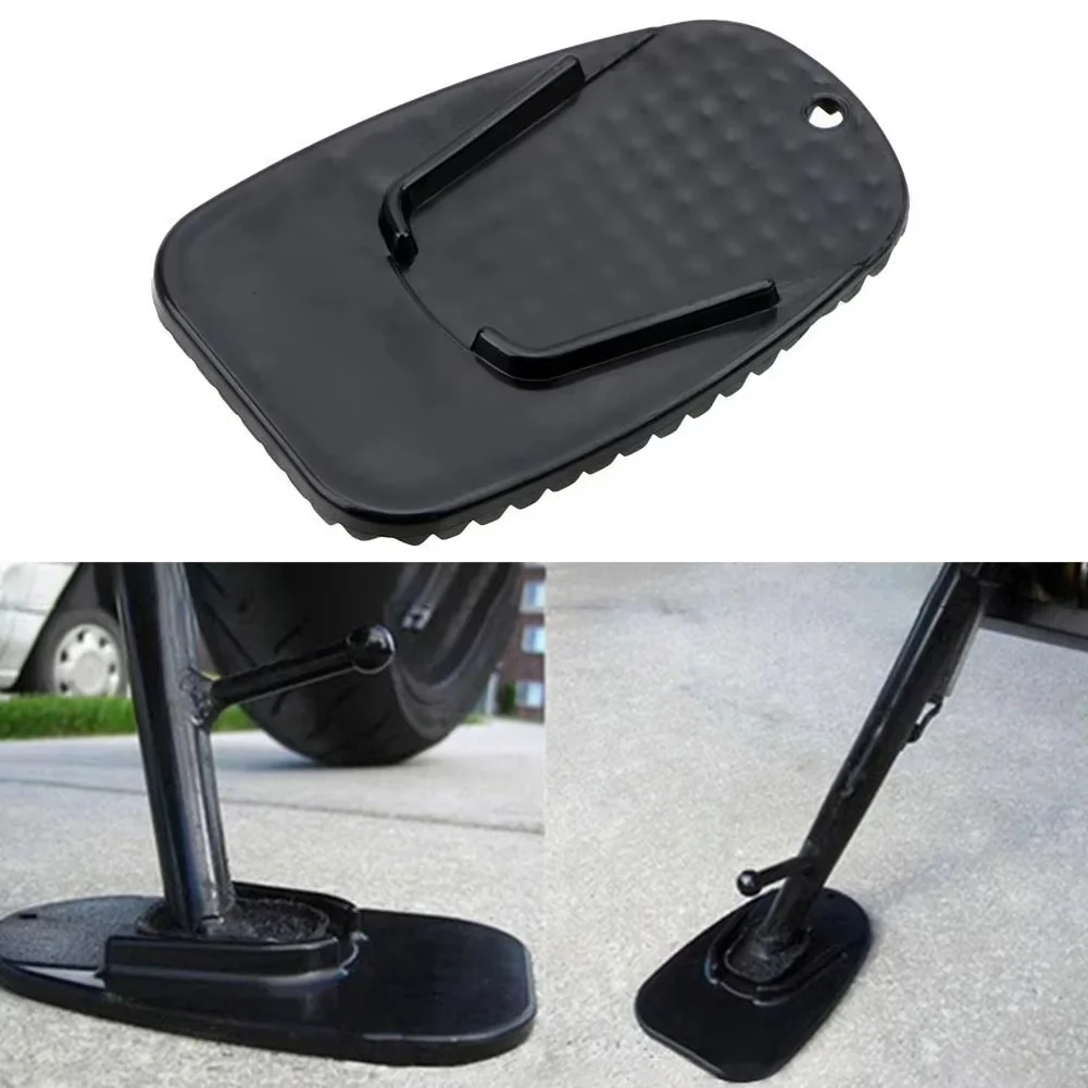 

Motorcycle side bracket pad foot support accessory made from ABS material to enhance mount stability on soft and uneven terrain
