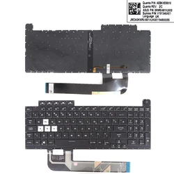 UK/US Laptop Keyboard for ASUS TUF Gaming F15 FX506 FA506 FA506Q FX506L FA506U Black with Blacklit