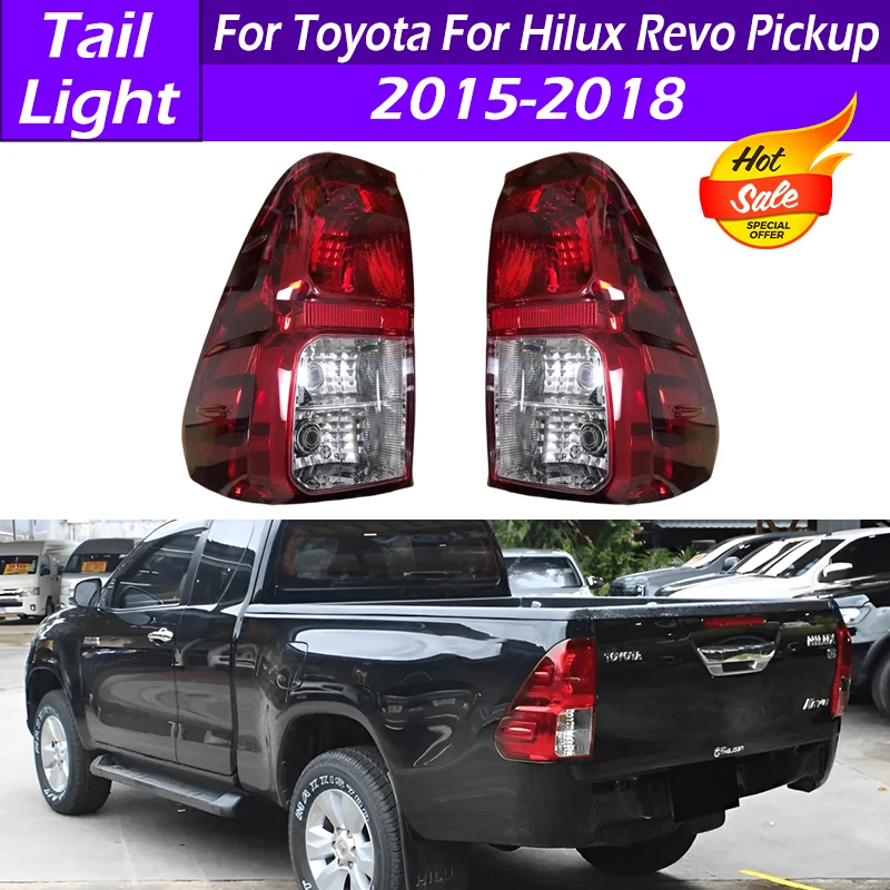 

Для Toyota для Hilux Revo пикап 2015 2016 2017 2018, автомобильный задний фонарь с жгутом тормоза, задний фонарь, левая и правая сторона