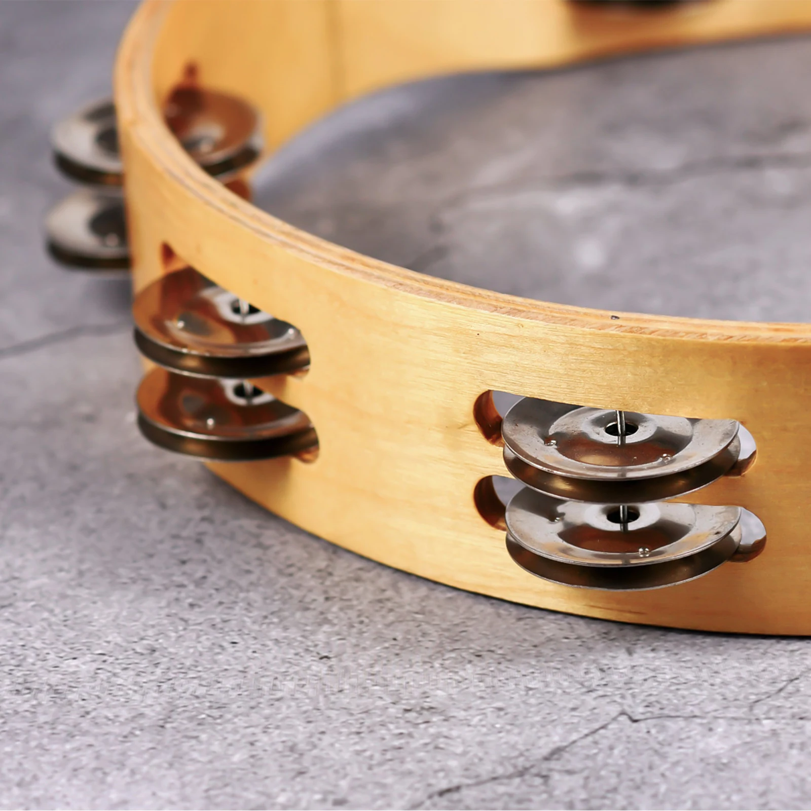 50 pezzi di anelli per piatti Ching Set di batteria in acciaio inossidabile Parti di ricambio Accessori per strumenti a percussione Effetto tamburello