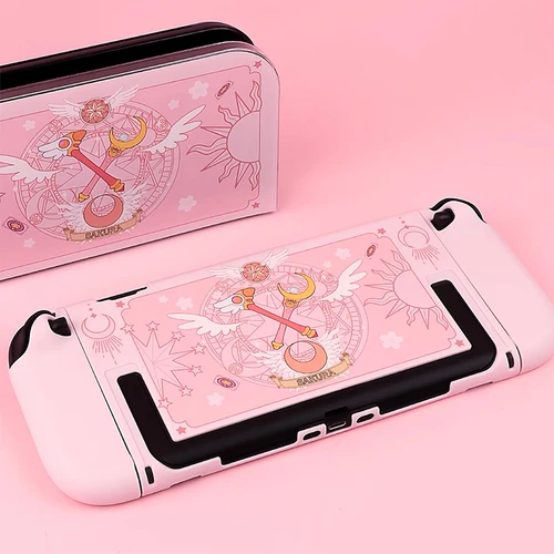 Imagen 2 del producto Funda de juego rosa Kawaii para consola de juegos Nintendo Switch 2, carcasa protectora dura para PC, funda acoplable trasera completa para Switch 2 2025