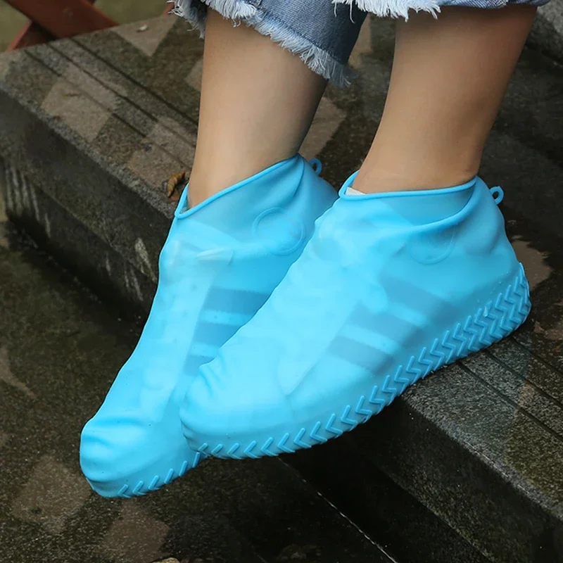 

Waterproof Rain Shoe Covers Traveling Outdoor Portable Reusable Rubber Non-slip Rain Boot Overshoes Unisex Shoes Accessories