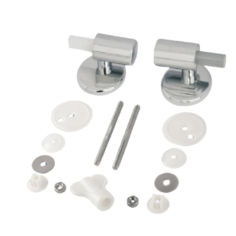 Slow Close Toilet Seats Hinges Replacement Set Soft Landing Toilet Component Toilet Seats Hinges for Home or Commercial Use