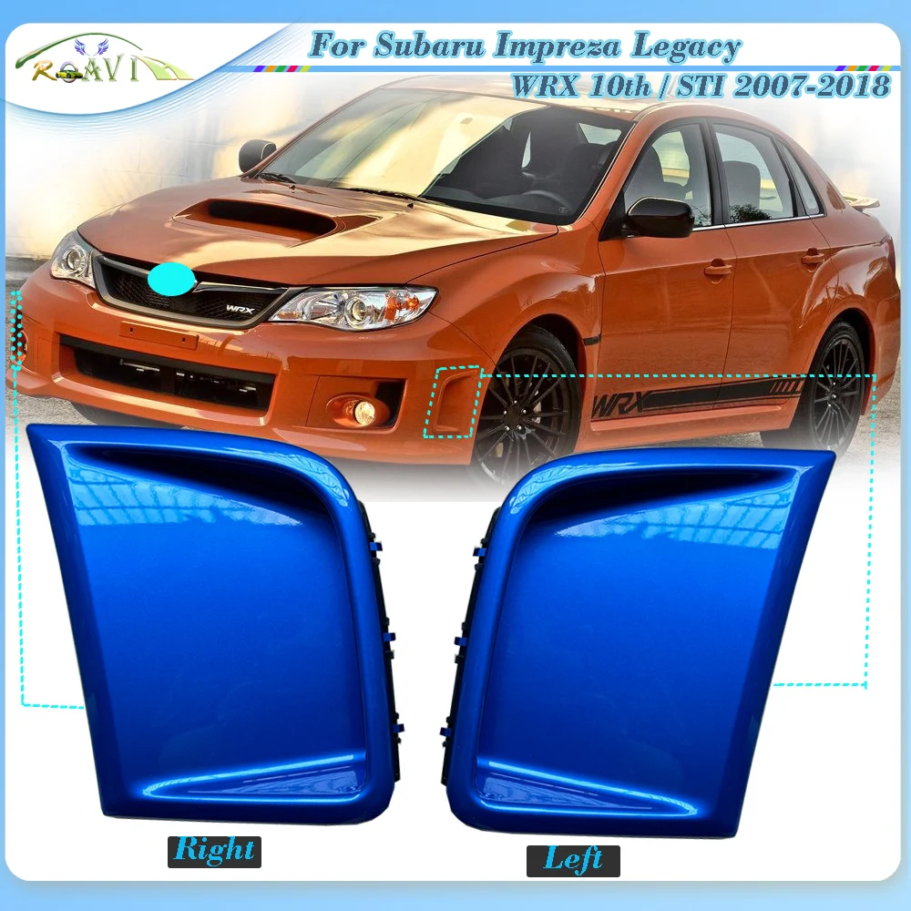 Roavia For Subaru Impreza Legacy WRX 10th / STI 2007-2016 Front Bumper Side Tuyere Decorative Cover Plate Garnish Hood Shell