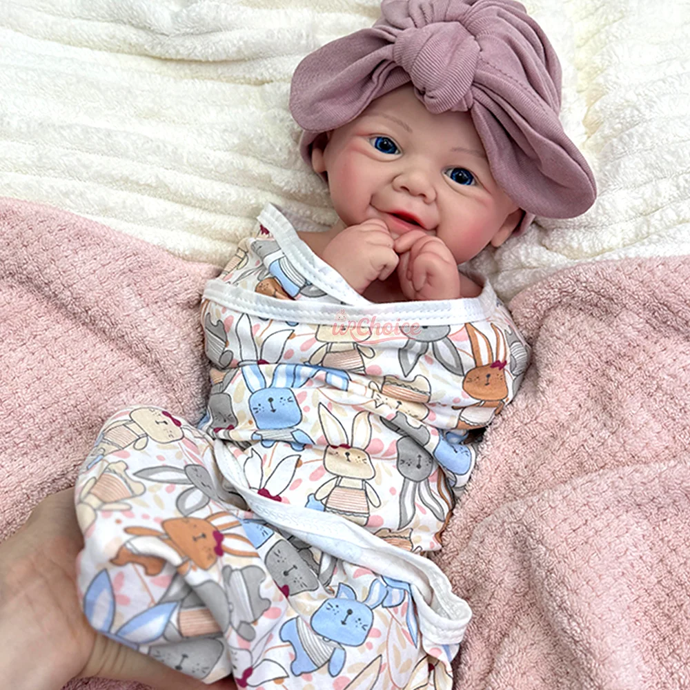 Vivienne per ragazza rinata in silicone pieno impermeabile da 17 pollici con pelle dipinta bambola per neonato realistica Muñeca Reborn per regalo per bambini