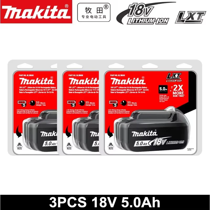 

Makita 18V battery for Makita tool operation 18650 rechargeable battery Makita 18V tool battery replaceable BL1860B+charger