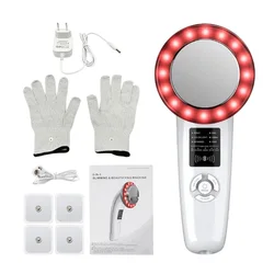 Cavitación por ultrasonido EMS máquina de adelgazamiento 6 en 1 masajeador corporal por ultrasonido galvánico terapia infrarroja LED RF cuidado Facial belleza