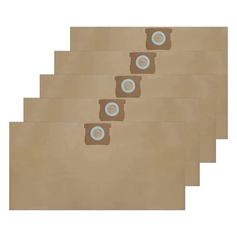 A02V-8Pack DXVA19-4104 أكياس بديلة للمكانس الكهربائية الرطبة/الجافة سعة 5 إلى 8 جالون، مجموعة أكياس الغبار للاستعمال مرة واحدة