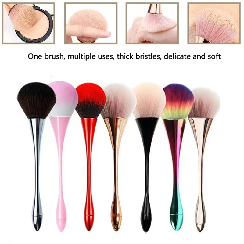 Minimalist Nail Brush For Manicure Art Soft Big Head Gel Polish Dust Cleaning Brushes Nail Art Brush Nail Accessories Tools