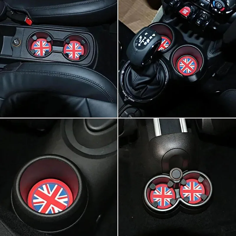 Suportes para copos de carro, porta-copos, acessórios decorativos embutidos para interior, adequados para Mini Cooper Countryman R59 R60 R61 F55 F56 F