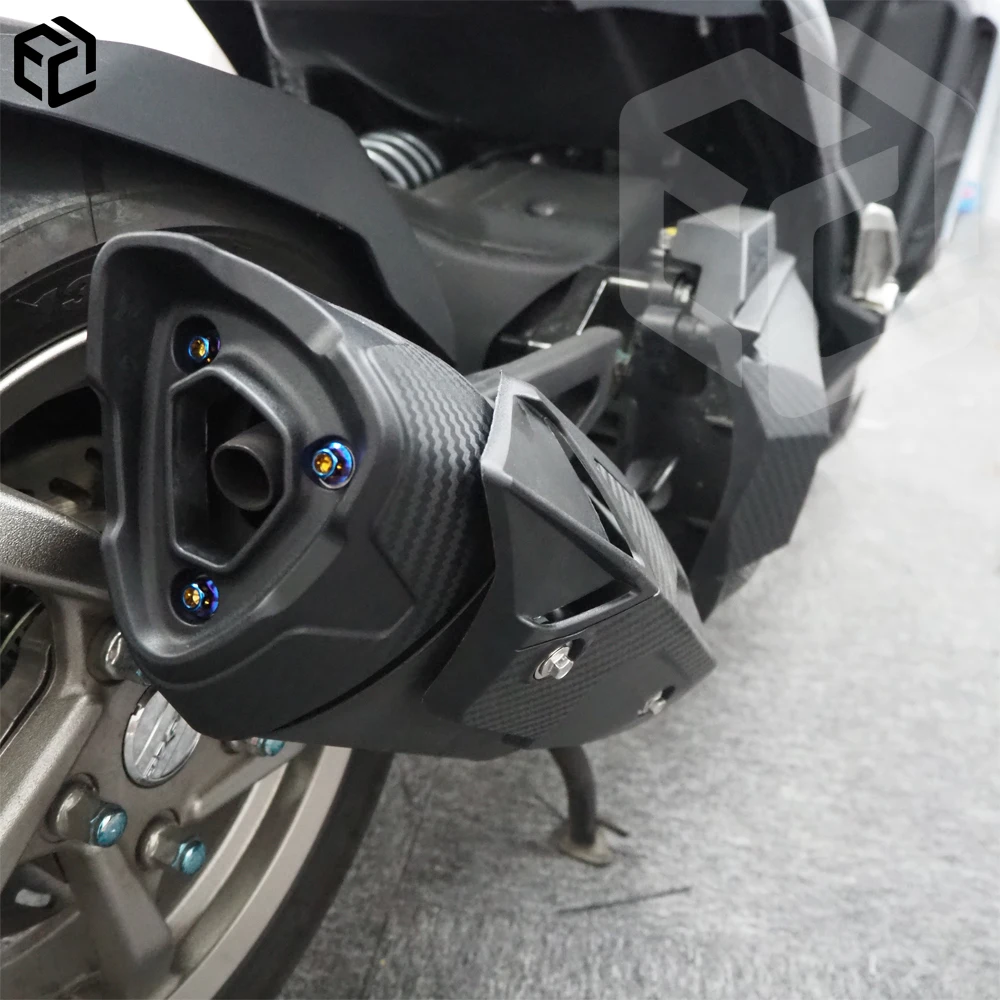 For SYM DRG 160 MMBCU ADX TG E5 125 150 Motorcycle Exhaust Pipe Protector Heat Shield Cover Exhaust Pipe Shield Accessories
