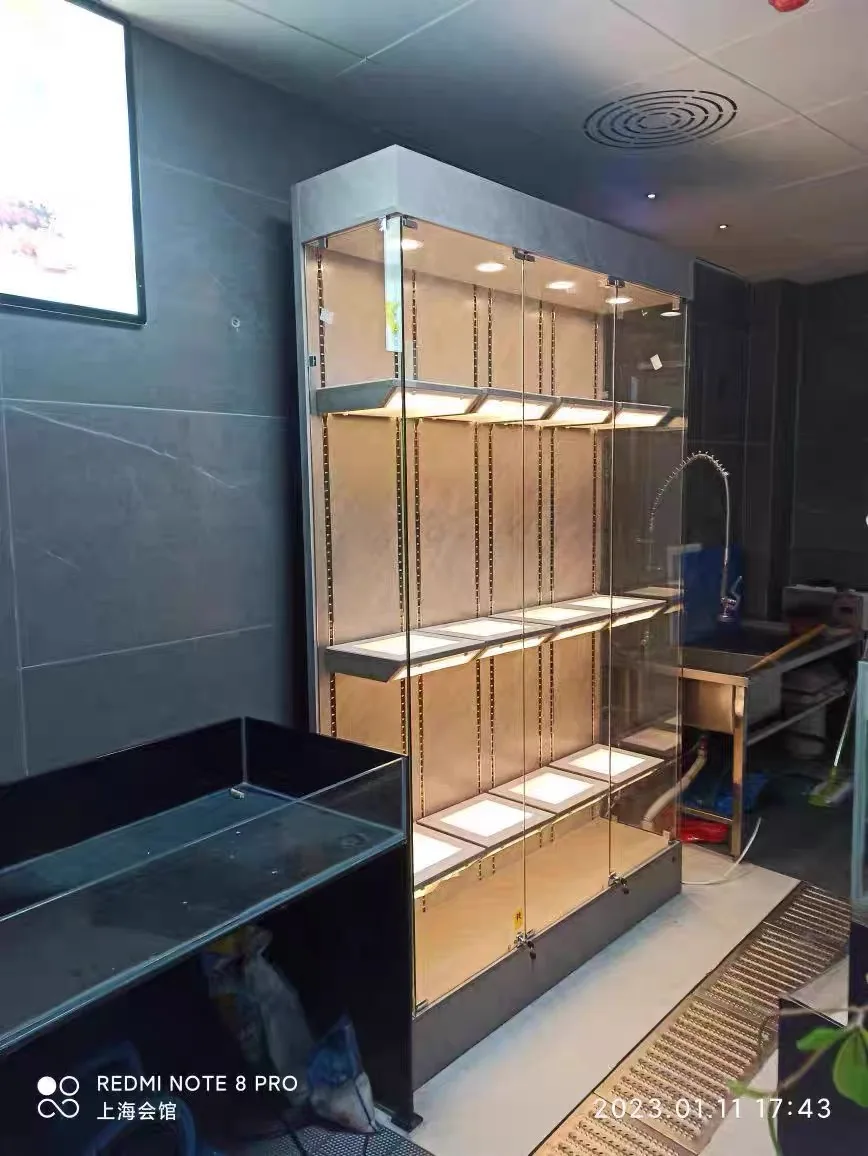 Figuurvitrinekast Huishoudelijke kleine Lego-modelkast Verstelbare trofee Product Geschenkkast met licht