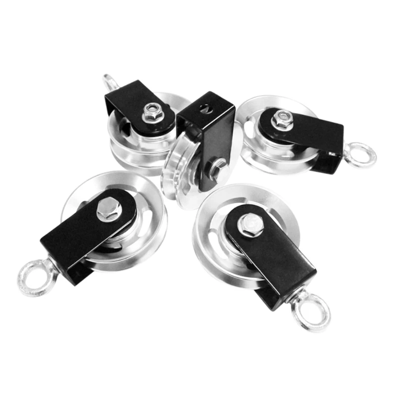 XH-001 Silence Fitness Cable Attachment Aluminum Pulley Exercise Pulley Snatch Block Pulley Wheel DIY Attachment