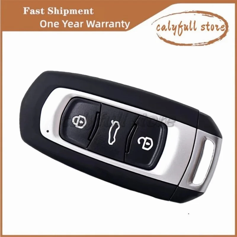 

Original Shell Aftermarket PCB Smart Remote Key 3 Button Smart Car Key Fob 434MHZ 46Chip For GEELY EMGRAND GT EC7 Uncut Blade
